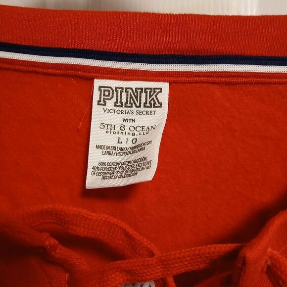 Red PINK Long Sleeve Shirt Washington NATIONALS SZ.L - Picture 3 of 5